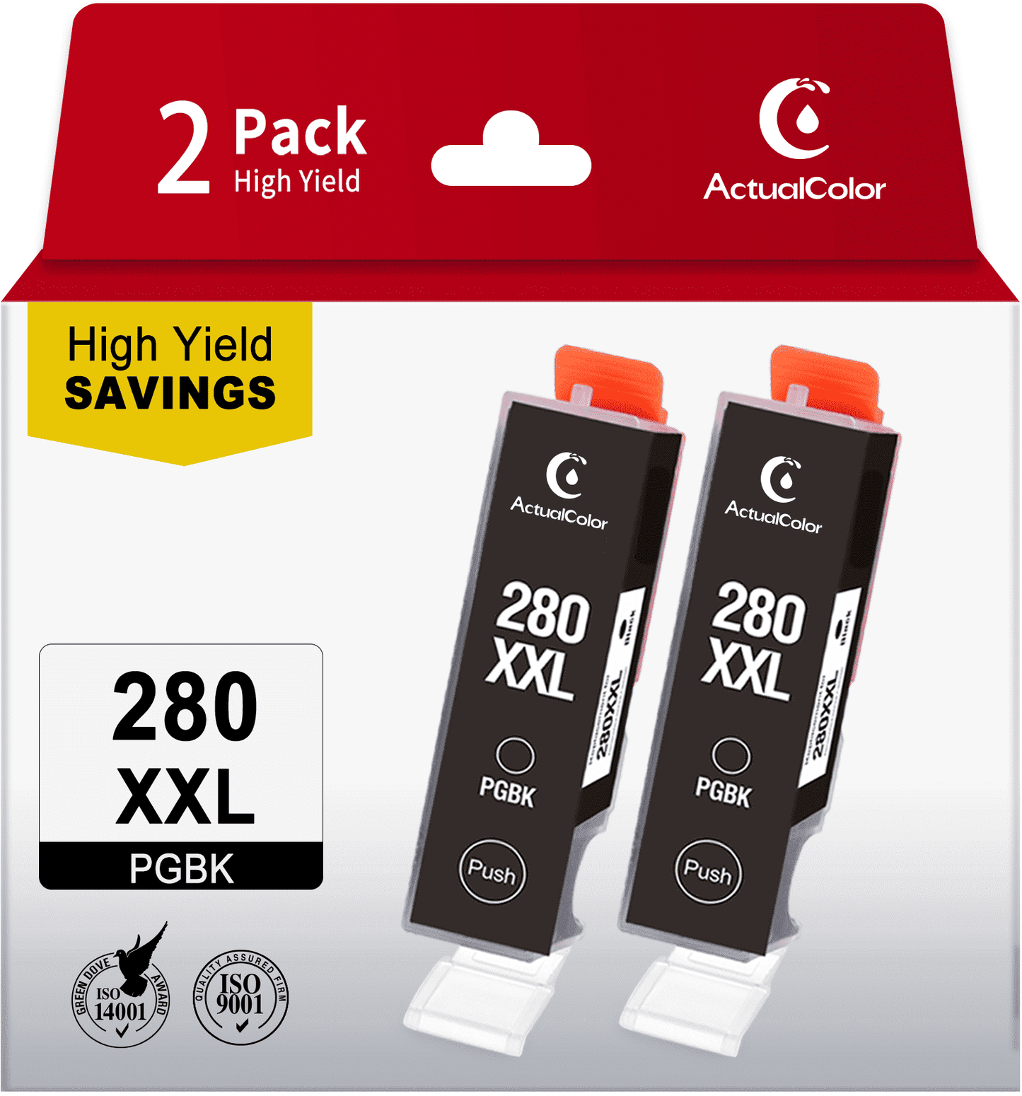280XXL 280 Ink for Canon 280 PGBK Ink Cartridge (2 Black Ink)