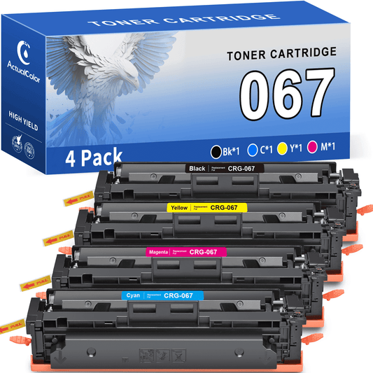067 Toner Cartridge Compatible for Canon CRG-067 imageCLASS MF656Cdw MF654Cdw MF653Cdw LBP633Cdw LBP632Cdw High Yield, 4 Pack